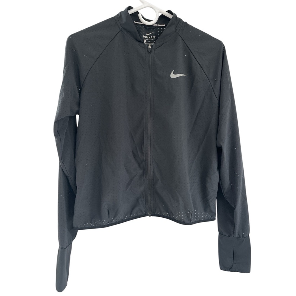 Nike x Soulcycle Dri-Fit Lightweight Perforated Black Zip Running Jacket M